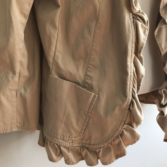 Talbots Beige Ruffle Edge Blazer - Picture 4 of 7
